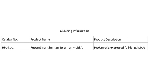 Rekombinant insan Serum amiloid bir (SAA)